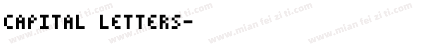 capital letters字体转换